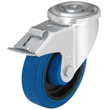 Kingpin Swivel Caster, Rubber, 5 in, 330 lb, Znc MPN:LER-POEV 126KA-FI-SB