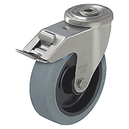 Kingpin Swivl Castr, Rubr, 4 in, 330 lb, Gry MPN:LEXR-POEV 100XR-SG