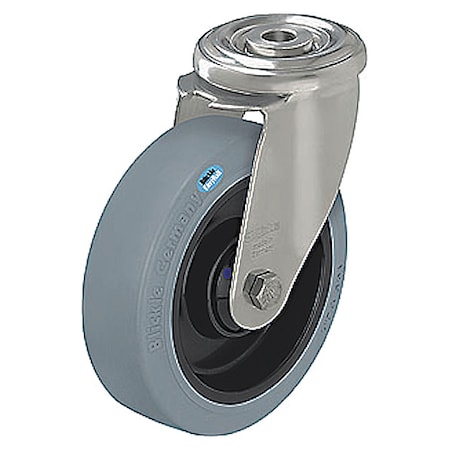 Kingpin Swivel Cstr, Rubr, 5 in, 330 lb, Gry MPN:LEXR-POEV 125XR-SG