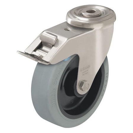 Kingpin Swivel Caster, Rubber, 3-1/8 in, 308 lb, Gry MPN:LEXR-POEV 80XR-FI-SG