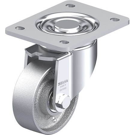 Plate Caster, Swivel, 5 1/2