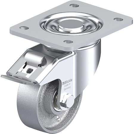 Plate Caster, Swivel, 5 1/2