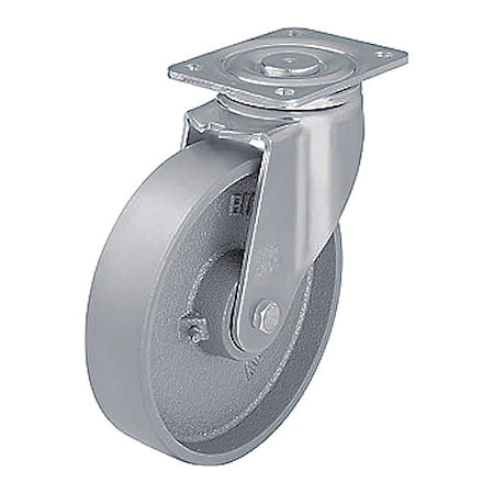 Plate Caster, Swivel, Metal, 11 5/8
