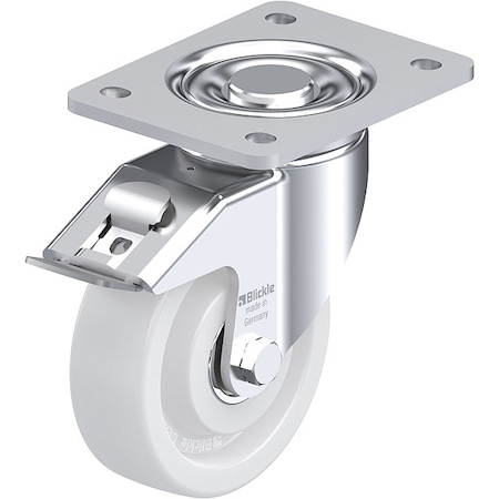Plate Caster, Swivel, 6 1/2