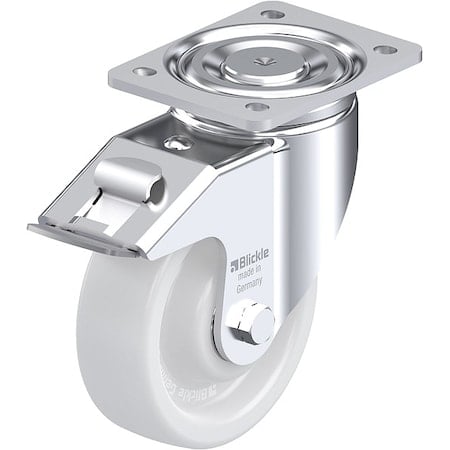 Plate Caster, Swivel, 7 3/4