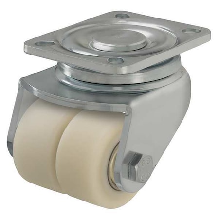 Dual Wheel Caster, Swivel, Nylon, 2-3/8 in, 1540 lb MPN:LHD-GSPO 60K