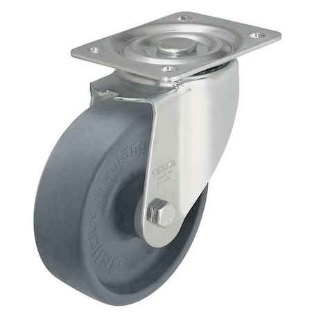Swivel Plate Caster, Glass Nylon, 4 in, 330 lb MPN:LI-POHI 100G
