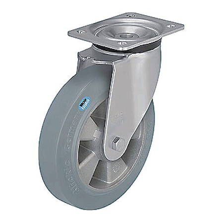Plate Caster, 550 lb. Ld Rating, Swivel MPN:LK-ALEV 125K-14-SG