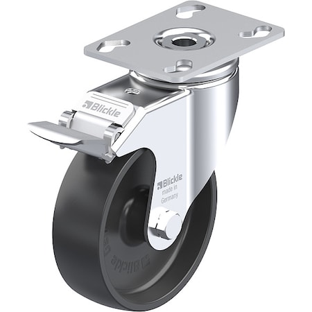 Plate Caster, Swivel, 5 3/8