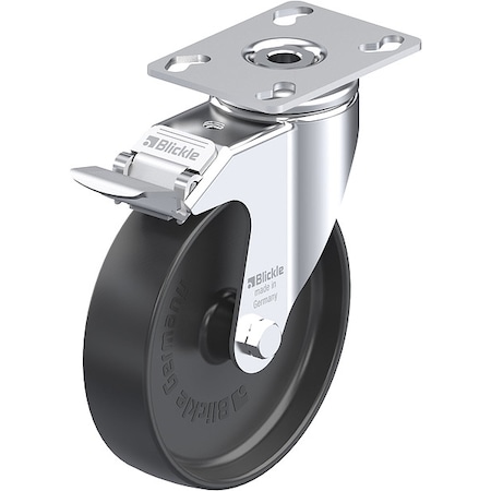 Plate Caster, Swivel, 6 5/8