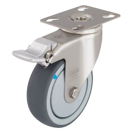 Swivel Plate Caster, Therm Rubber, 5 in, 264 lb MPN:LKPXA-TPA 126G-FI