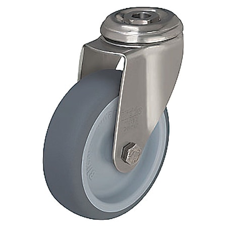 Kingpin Swivel Caster, Therm Rubber, 4 in, 242 lb MPN:LKRXA-TPA 101G