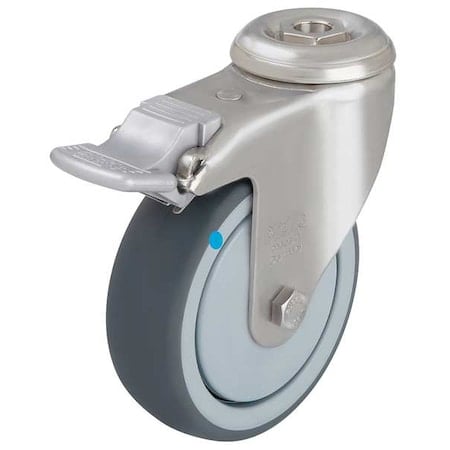 Kingpin Swivel Caster, Therm Rubber, 4 in, 240 lb, Gry MPN:LKRXA-TPA 101KFD