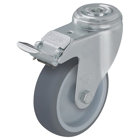 Kingpin Swivel Caster, Therm Rubber, 5 in, 265 lb MPN:LKRXA-TPA 126G-FI