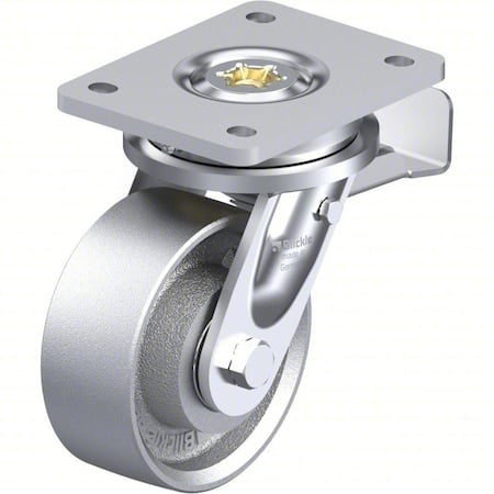 Plate Caster, Swivel, 6 11/16