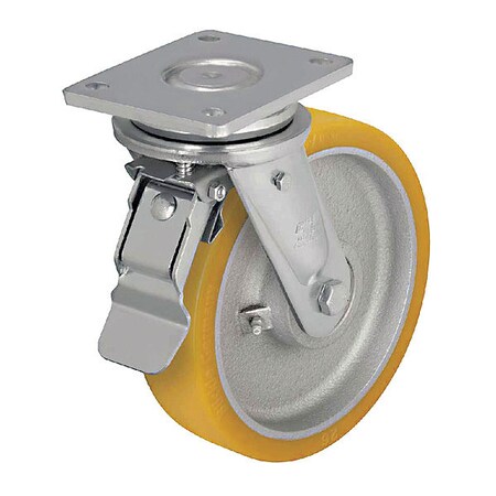 PlateCaster, Swivel, Polyurethane, 11 5/8