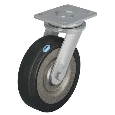 Swivel Plate Caster, Rubber, 5 in., 700 lb. MPN:LO-SE 125K
