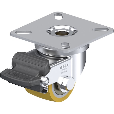PlateCaster, Swivel, Polyurethane, 2 1/16