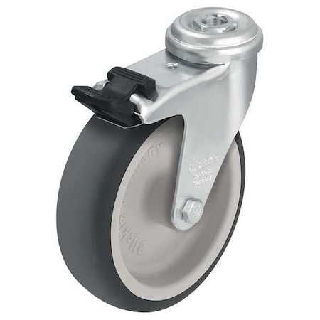 Kingpin Swivel Caster, Therm Rubber, 4 in., 154 lb. MPN:LRA-TPA 100G-FI