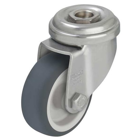 Kingpin Swivel Caster, Thm Rubber, 3 in., 165 lb, Gry MPN:LRA-TPA 75G