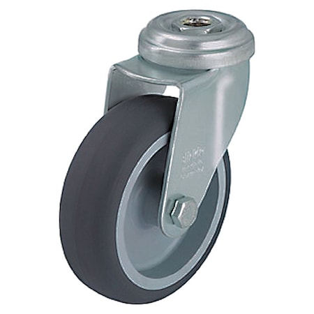 Kingpin Swivel Caster, Thrm Rubber, 3 in, 165 lb, Gry MPN:LRXA-TPA 75G