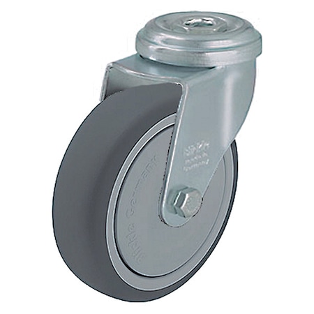 Kingpin Swivel Caster, Therm Rubber, 3 in., 165 lb. MPN:LRXA-TPA 75KFD