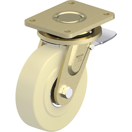 Plate Caster, Swivel, 10 1/16