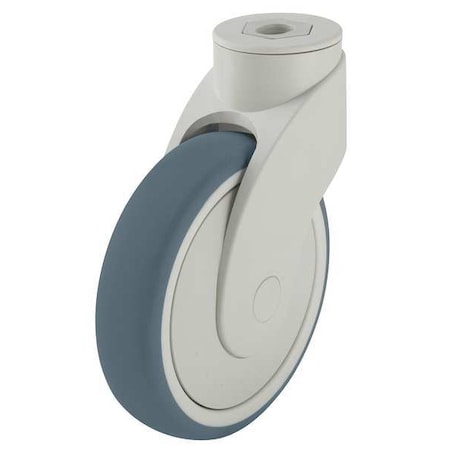 Kingpin Swivel Caster, Thrm Rubber, 4 in, 220 lb, Gry MPN:LWK-TPA 101KF