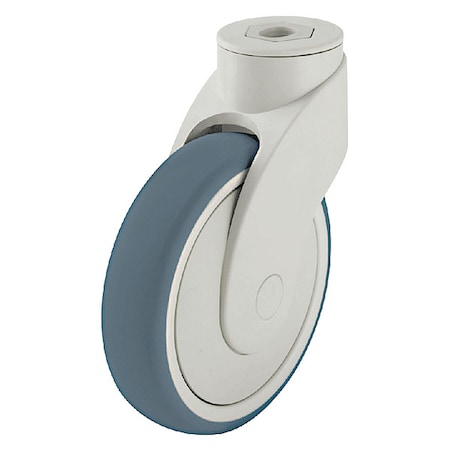 Kingpin Swivel Caster, Thrm Rubber, 5 in, 240 lb, Gry MPN:LWK-TPA 126KF