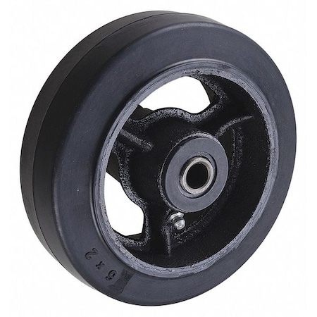 Caster Wheel, Rubber, 6 in., 500 lb. MPN:MR0620112