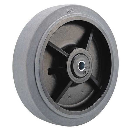 Caster Wheel, TPR, 8 in., 500 lb., Gray MPN:P-RP-080X020/050KP-EL-001