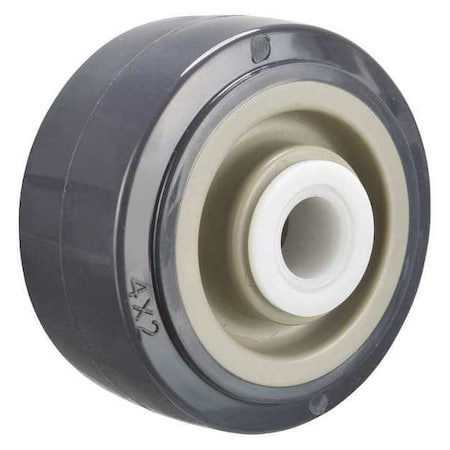 Caster Wheel, 4 in., 600 lb., White Core MPN:P-UP-040X020/050D
