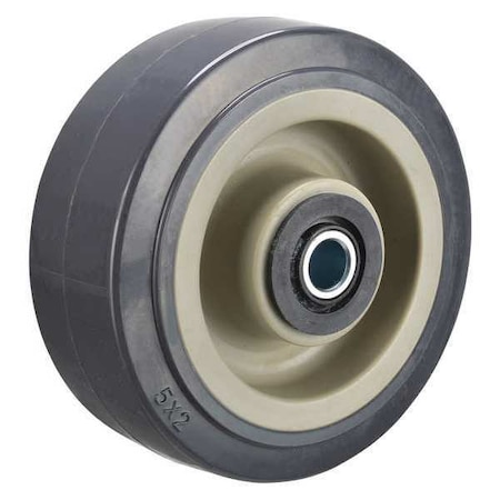 Caster Wheel, 5 in., 750 lb., Tan Core MPN:P-UP-050X020/050R-AM