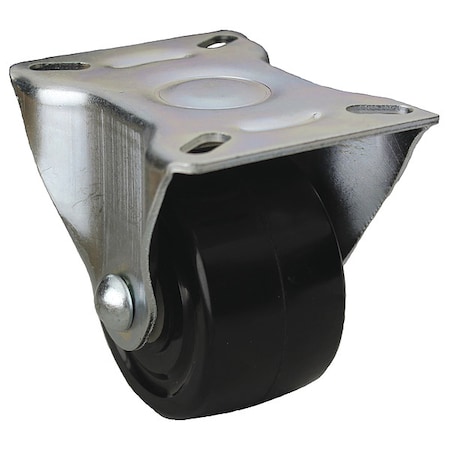 Plate Caster, Rigid, Phenolic, 3 7/8