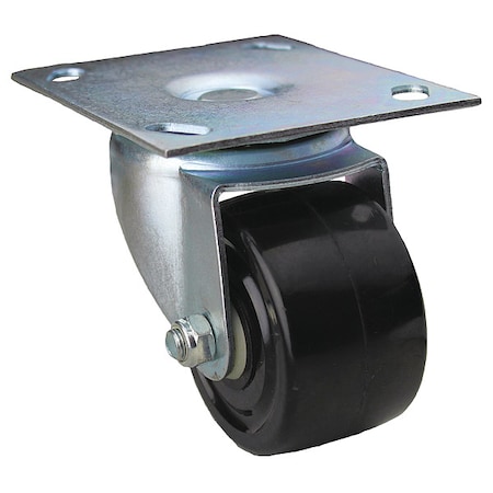 Plate Caster, Swivel, Phenolic, 3 7/8