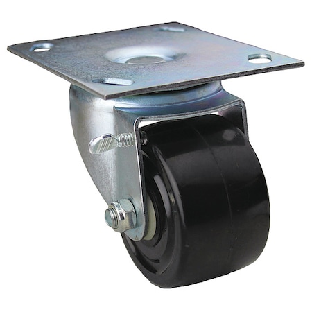 Plate Caster, Swivel, Phenolic, 3 7/8