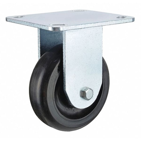 Plate Caster, Rigid, Polypropylene, 5 1/8