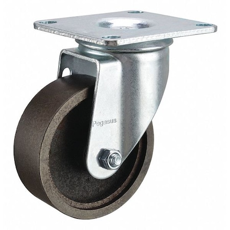 Swivel NSF-Listed Plate Cstr, Cast Iron, 3 in, 450 lb MPN:P12S-C030G-P3