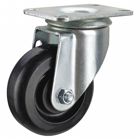 Plate Caster, 450 lb. Load Rate, 6-3/16