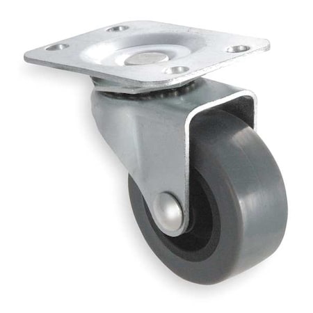 Plate Caster, 220 lb. Ld Rating, Plain MPN:P12S-PRP050D-12