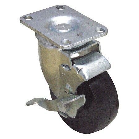 Plate Caster, 125 lb. Ld Rating, Delrin MPN:P12S-R030D-12-WB