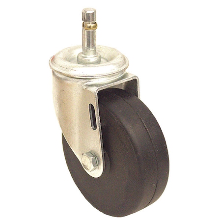 Stem Caster, 150 lb. Load, Black Wheel MPN:P12S-R040D-SG1