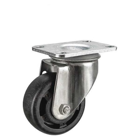 Swivel NSF-Listed Plate Caster, Glass Filled Nylon, 3in, 200lb MPN:P12SX-HNG030G-12