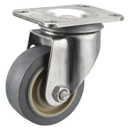 Swivel NSF-Listed Plate Caster, 5 in. Dia., 325 lb. MPN:P12SX-PRP050D-12-SS