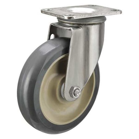 PlateCaster, Swivel, Polyurethane, 6 3/16