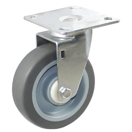 Plate Caster, 240 lb. Load Rating, Swivel MPN:P13S-RP050D-14
