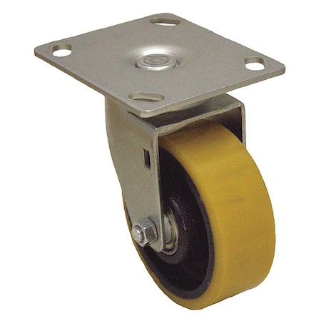 PlateCaster, Swivel, Polyurethane, 5 5/16