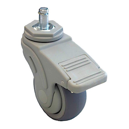 Stem Caster, 165 lb. Load Rating, Swivel MPN:P17S-RP030K-SG5-TB