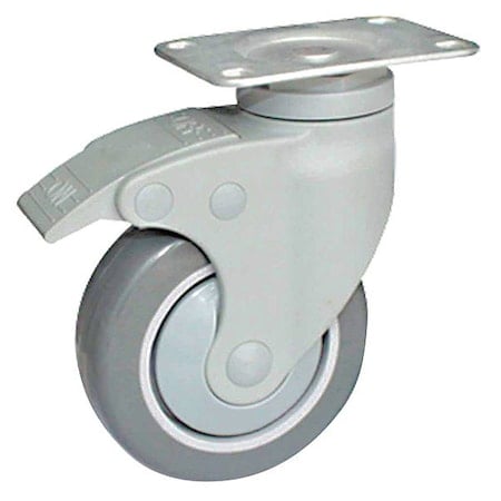 Plate Caster, 240 lb. Ld Rating, Swivel MPN:P17S-RP060K-12-TB