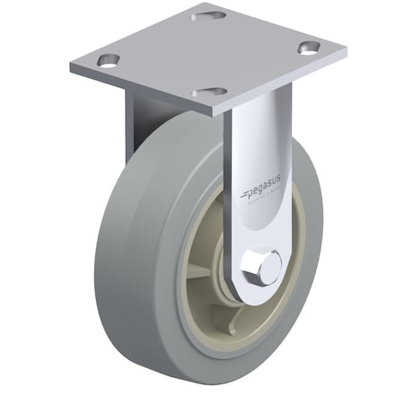 Rigid Plate Caster, TPR, 8 in., 675 lb. MPN:P21R-PRP080R-14